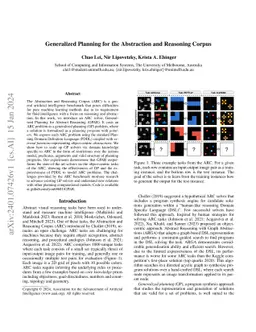Generalized Planning for the Abstraction and Reasoning Corpus