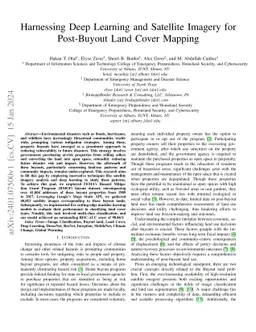 Harnessing Deep Learning and Satellite Imagery for Post-Buyout Land
  Cover Mapping
