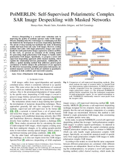 PolMERLIN: Self-Supervised Polarimetric Complex SAR Image Despeckling
  with Masked Networks