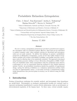 Probabilistic Richardson Extrapolation