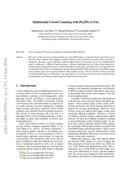 Multimodal Crowd Counting with Pix2Pix GANs