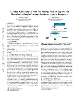 Assisted Knowledge Graph Authoring: Human-Supervised Knowledge Graph
  Construction from Natural Language