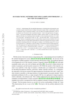 Do stable neural networks exist for classification problems? -- A new
  view on stability in AI
