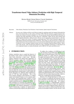 Transformer-based Video Saliency Prediction with High Temporal Dimension
  Decoding