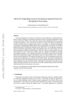 GD-CAF: Graph Dual-stream Convolutional Attention Fusion for
  Precipitation Nowcasting