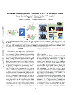 ProvNeRF: Modeling per Point Provenance in NeRFs as a Stochastic Process