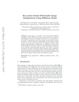 Key-point Guided Deformable Image Manipulation Using Diffusion Model