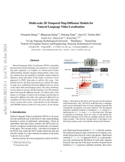 Multi-scale 2D Temporal Map Diffusion Models for Natural Language Video
  Localization