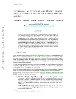 Inferflow: an Efficient and Highly Configurable Inference Engine for
  Large Language Models