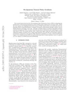 On Quantum Natural Policy Gradients