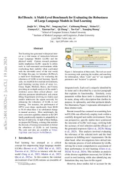 RoTBench: A Multi-Level Benchmark for Evaluating the Robustness of Large
  Language Models in Tool Learning
