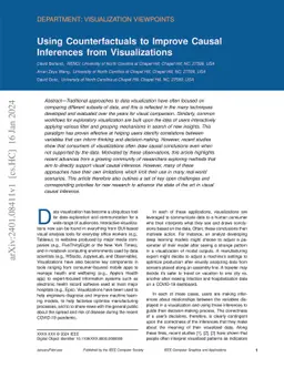 Using Counterfactuals to Improve Causal Inferences from Visualizations