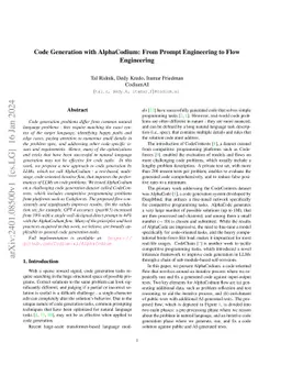 Code Generation with AlphaCodium: From Prompt Engineering to Flow
  Engineering