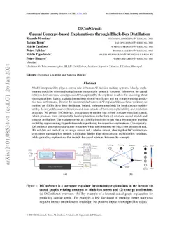 DiConStruct: Causal Concept-based Explanations through Black-Box
  Distillation