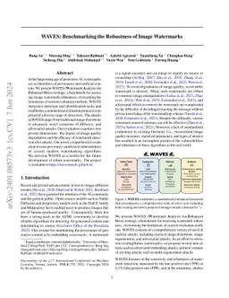 WAVES: Benchmarking the Robustness of Image Watermarks