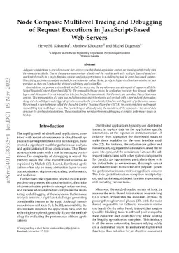 Node Compass: Multilevel Tracing and Debugging of Request Executions in
  JavaScript-Based Web-Servers