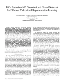 F4D: Factorized 4D Convolutional Neural Network for Efficient
  Video-level Representation Learning
