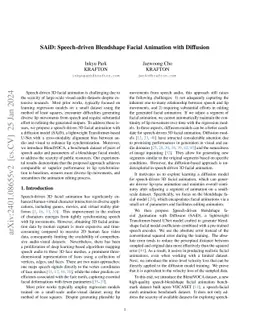 SAiD: Speech-driven Blendshape Facial Animation with Diffusion