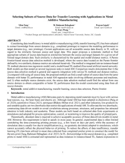 Selecting Subsets of Source Data for Transfer Learning with Applications
  in Metal Additive Manufacturing