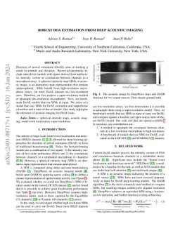 Robust DOA estimation using deep acoustic imaging