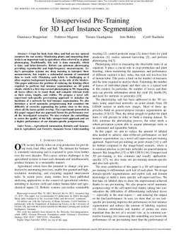 Unsupervised Pre-Training for 3D Leaf Instance Segmentation