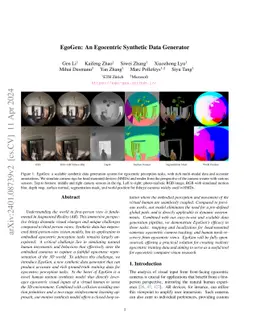 EgoGen: An Egocentric Synthetic Data Generator