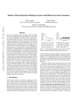 Shabari: Delayed Decision-Making for Faster and Efficient Serverless
  Functions