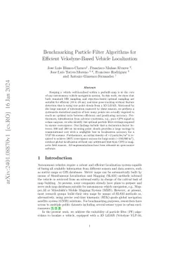 Benchmarking Particle Filter Algorithms for Efficient Velodyne-Based
  Vehicle Localization