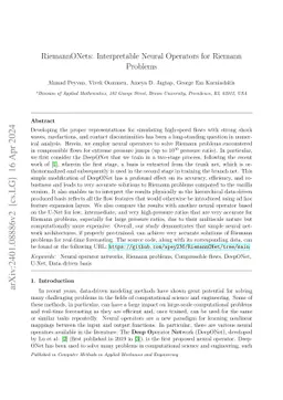 RiemannONets: Interpretable Neural Operators for Riemann Problems