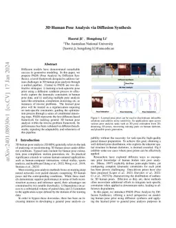 PADS: Plug-and-Play 3D Human Pose Analysis via Diffusion Generative Modeling