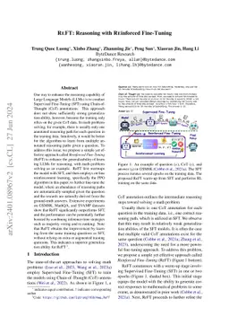 ReFT: Reasoning with Reinforced Fine-Tuning