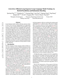 InternEvo: Efficient Long-sequence Large Language Model Training via
  Hybrid Parallelism and Redundant Sharding
