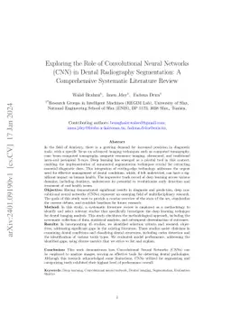 Exploring the Role of Convolutional Neural Networks (CNN) in Dental
  Radiography Segmentation: A Comprehensive Systematic Literature Review