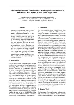 Transcending Controlled Environments Assessing the Transferability of
  ASRRobust NLU Models to Real-World Applications