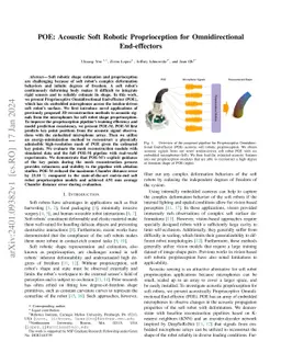 POE: Acoustic Soft Robotic Proprioception for Omnidirectional
  End-effectors