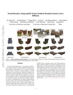 TextureDreamer: Image-guided Texture Synthesis through Geometry-aware
  Diffusion