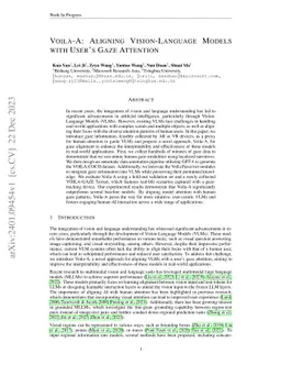 Voila-A: Aligning Vision-Language Models with User's Gaze Attention