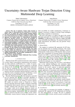 Uncertainty-Aware Hardware Trojan Detection Using Multimodal Deep
  Learning