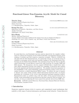 Functional Linear Non-Gaussian Acyclic Model for Causal Discovery