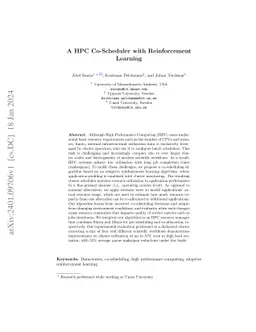 A HPC Co-Scheduler with Reinforcement Learning