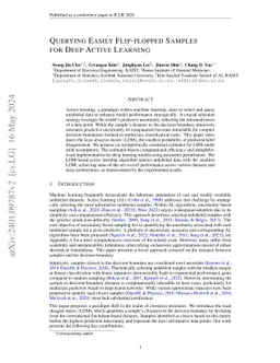 Querying Easily Flip-flopped Samples for Deep Active Learning