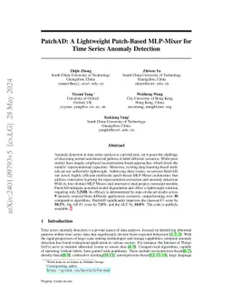 PatchAD: A Lightweight Patch-based MLP-Mixer for Time Series Anomaly
  Detection
