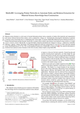 MatSciRE: Leveraging Pointer Networks to Automate Entity and Relation
  Extraction for Material Science Knowledge-base Construction