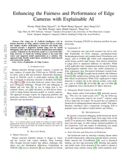 Enhancing the Fairness and Performance of Edge Cameras with Explainable
  AI