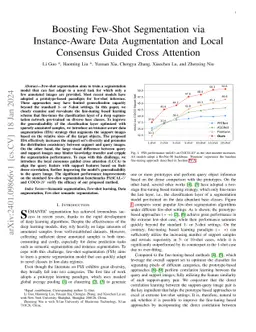 Boosting Few-Shot Segmentation via Instance-Aware Data Augmentation and
  Local Consensus Guided Cross Attention