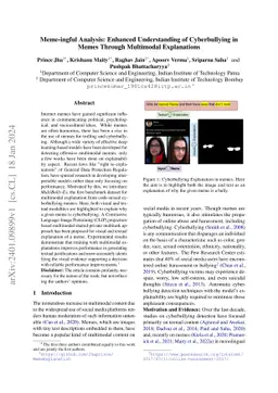 Meme-ingful Analysis: Enhanced Understanding of Cyberbullying in Memes
  Through Multimodal Explanations