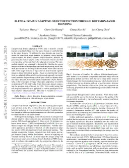 BlenDA: Domain Adaptive Object Detection through diffusion-based
  blending