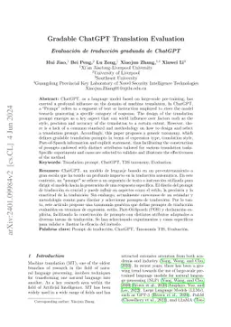 Gradable ChatGPT Translation Evaluation