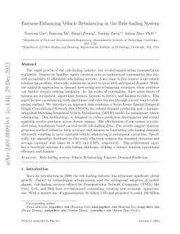 Fairness-Enhancing Vehicle Rebalancing in the Ride-hailing System