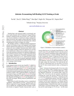 Unicron: Economizing Self-Healing LLM Training at Scale